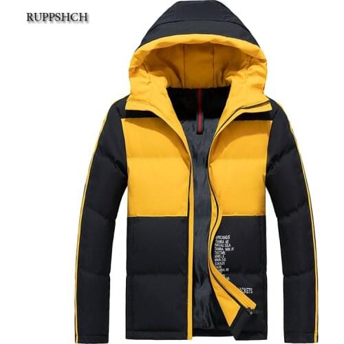 RUPPSHCH Men's Parkas With A Hood