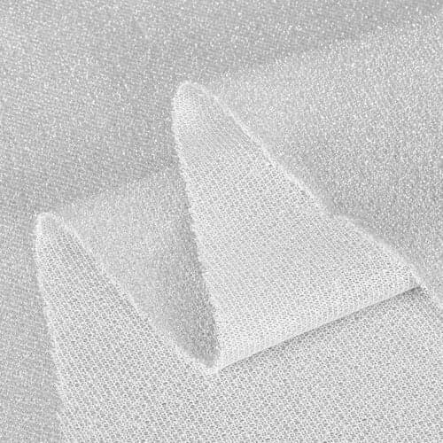 Silver gray white particles all over the sky bright silk flash yarn colorful cloth dress background cloth DIY clothing fabric