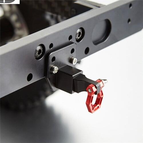Rear Bumper Tow Shackle Hooks Hitch Buckle for 1/10 Axial SCX10 D90 RC Crawler Car Accessories
