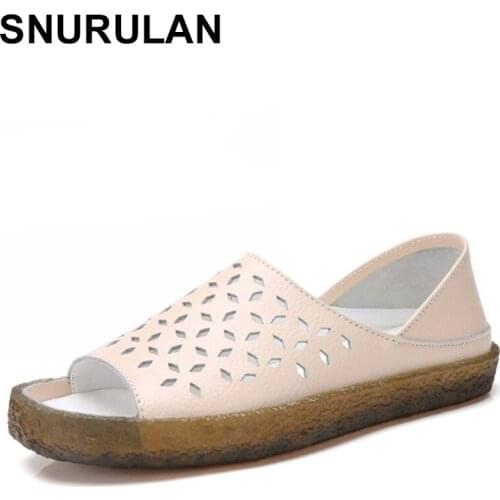 SNURULAN Retro Handmade Womens Summer Shoes Womens Open Toe Flat Sandals Casual Slip on Summer Gladiator Womens SandalsE089