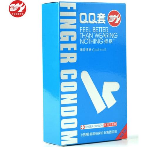10pcs brand quality female mint cool finger condom small Intimate sex toy products condooms condon lubrication exciter for women