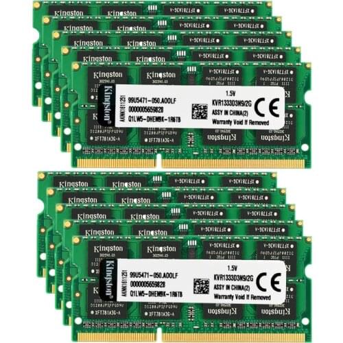 10X2GB set DDR3 2GB RAM 1333Mhz PC3-10600S SO-DIMM Laptop 204 Pins 1.35V or 1.5V NON ECC