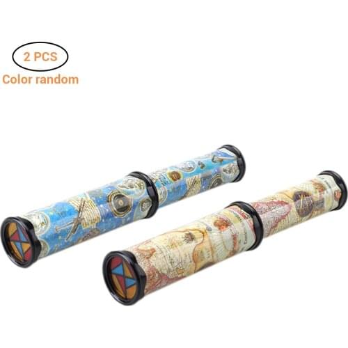 2Pack Plastic Magic Kaleidoscope Educational Science Developmental Toy Birthday Gift for Children