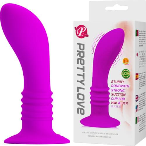 Pretty Love 10 Speed Anal Vibrators Silicone Butt Plug Juguetes Eroticos Anal Plug Vibrating Sex Products Anal Sex Toys