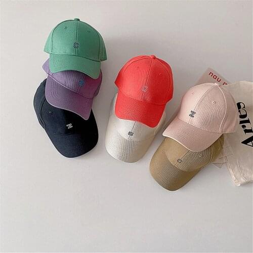 Autumn Fashion Letters Pattern Kids Boys Girls Baseball Hats Baby Sun Hats Spring Summer Cotton Children Caps