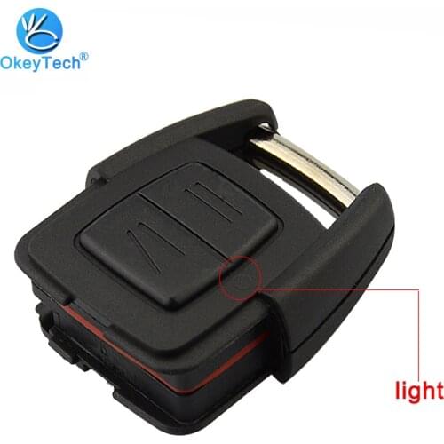 OkeyTech Remote Car Key Shell Auto Cover Case Replacement Fob 2 Button Part for Vauxhall Opel Astra Mk4 Zafira Omega Vectra Key