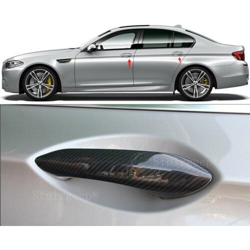 For BMW 5 6 7 series F20 F22 F07 F15 F06 F12 F13 G32 F01 F02 F03 F04 M5 F10 M6 Car carbon fiber door handle handle decoration