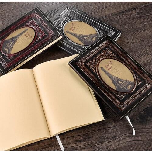 Eiffel Tower Blank Inner Page Personalized Innovation Notepad Decorative Notebook Stationery Supplies