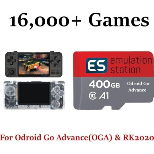 Emulation Station 400G Fully Loaded Micro SD Card For Odroid Go Advance V2.0 Handheld 16,000+ Games Arcade Mame etc. Plug&Play