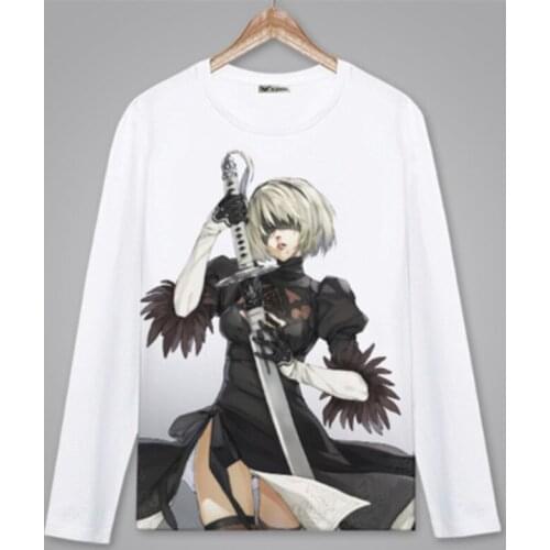 NieR Automata Long Sleeve T-Shirt Spring Autumn lovely Clothing Adult Child T Shirt tshirt