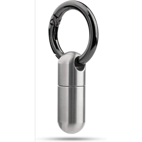 Hot sale portable mini waterproof compartment small medicine bottle titanium alloy portable first aid medicine bottle sealing