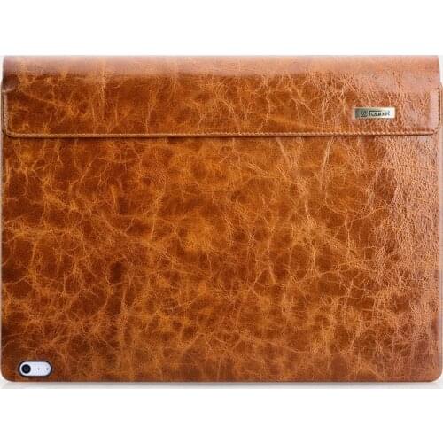 Icarer for Microsoft Surface Book 3 13.5“ Oil Wax Vintage Genuine Leather Detachable Flip Case for Surface Book 2 13.5 inch