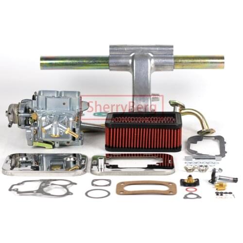 SherryBerg 32/36 DGAV Carburetor Car Carb + Air filter (65mm) Cleaner + Manifold + Gasket kits For VW Bug Weber EMPI Solex Fajs