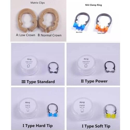 Matrix Clips Resin Dental Sectional Contoured Matrices Matrix Bands System Delta Rings Stainless Steel Universal