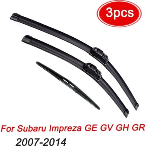 MIDOON Wiper Front & Rear Wiper Blades Set For Subaru Impreza GE GV GH GR 2007 - 2014 Windshield Windscreen Window 24"+16"+16"