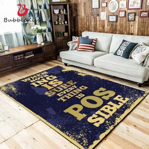 Bubble Kiss Retro Carpets For Living Room American English Alphabet Pattern Area Rugs Nordic Home Cartoon Floor Mat Decorative