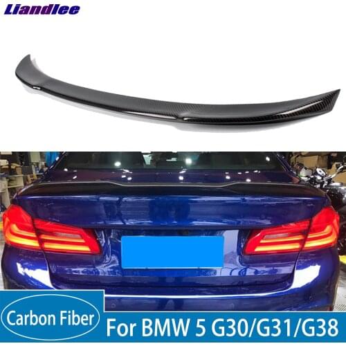 Real Carbon Fiber C5 Style For BMW 5 Series G30/G31/G38 2016 2017 2018 2019 Car Rear Trunk Spoiler Wing Rear Spoilers