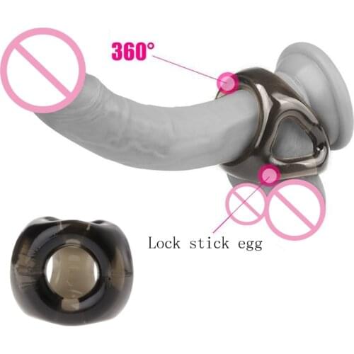 Cock ring penis ring chastity cage Men Cock Rings Delay Premature Ejaculation Penis Sleeve Lock Loops Adult Sex Toy