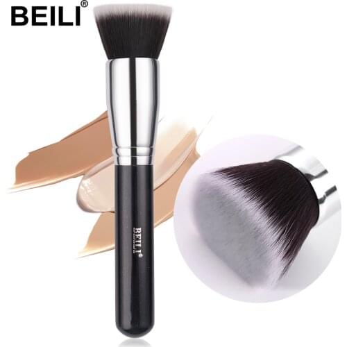 BEILI Professional Face Makeup Brushes 1 PC For Foundation Contour Liquid Blending Concealer Buffing Makeup Brush For Women