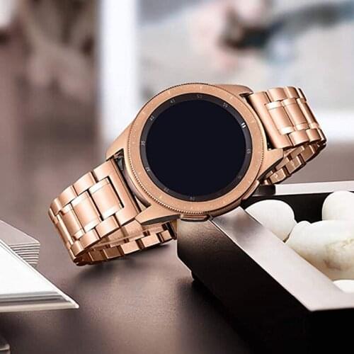 22mm 20mm Watchbands For Samsung Galaxy Watch 3 45mm 41mm Stainless Steel Strap For Galaxy Watch 46mm 42mm Active 2 Band