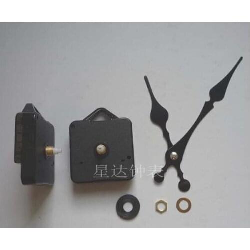 10 sets Repair DIY Clock Black Movement Vintage Peach Heart Hour Minute Hands