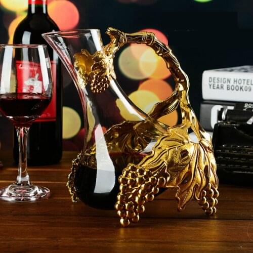 Luxury Handmade Crystal Red Wine Pourer Glass Decanter Brandy Decant Set Jug Bar Champagne Water Bottle Drinkware Gift