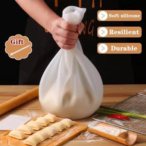 Silicone Kneading Magical Bag Dough Nonstick Flour Mixer Bag Reusable Cooking Pastry Tools For Bread Pastry Pizza Kitchen Tools