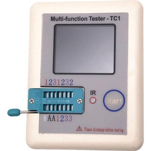 Transistor Tester Multi-Function Tester Transistor Meter with Auto Shut Off for Diode Triode Capacitor Resistor Transistor