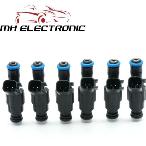 MH Electronic 6pcs/SET/Lot Fuel Injector 0280155784 For Jeep Cherokee Grand Cherokee Wrangler 4.0L 1999 2000 2001 2002 2003 2004