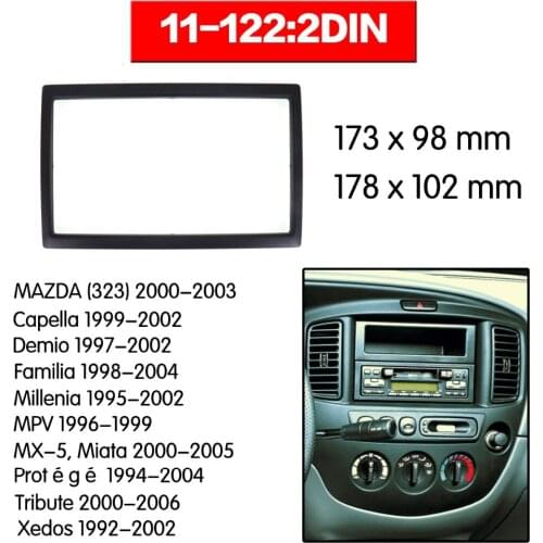 Top Quality Radio Fascia for MAZDA (323); (626),Familia ;MPV;MX-5,Miata Stereo Fascia Dash CD Trim Installation Kit good 11-122
