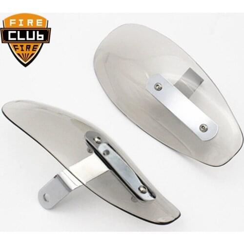1Pair Hand Guard Cold Wind Deflector Flow Shield Universal Motorcycle Custom For Harley Chopper Cruiser Touring