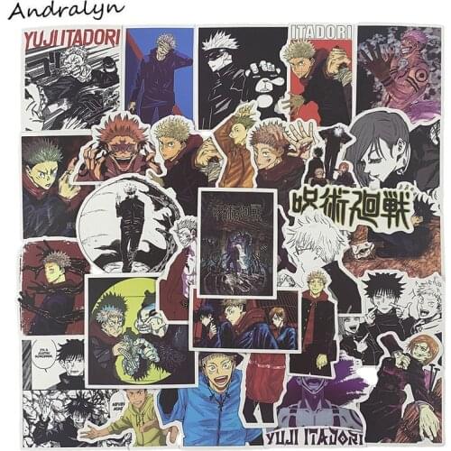 10/50pcs/Pack Jujutsu Kaisen Anime Cartoon Stickers For Motorcycle Laptop Skateboard Mobile Phone Guitar DIY Album Stickers
