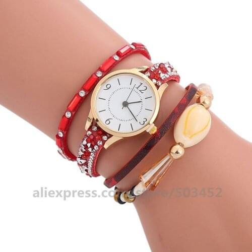 100pcs/lot 920632 New Arrive Gifts For Women Wholesale Shell New Wrist Watches For Women Diamond Lady Watches Women