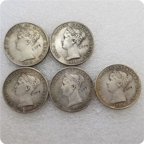1837-1845 PORTUGAL 1000 REIS COIN COPY commemorative coins-replica coins medal coins collectibles