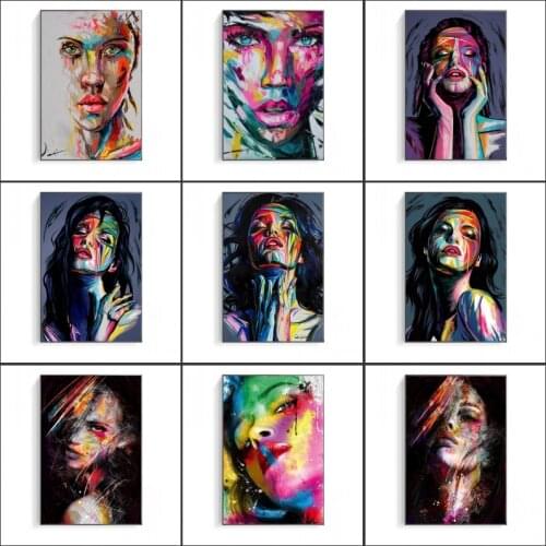 African Art Abstract Girl Wall Art Canvas Posters Graffiti Art Posters And Prints Woman Portrait Street Wall Pictures Home Decor