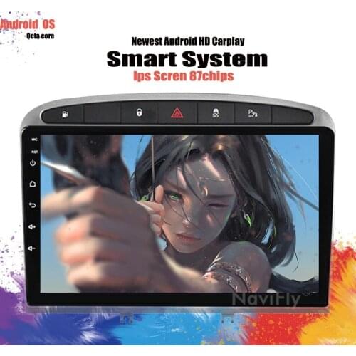 Android 10 2Din Car Radio Stereo tape recorder Multimedia Video Audio Player GPS Navi For Peugeot 408 308 308SW