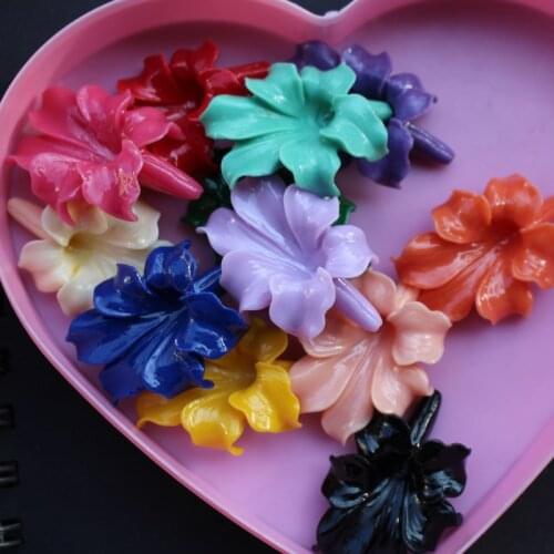 5Pieces 44mm*32mm*19mm Artificial coral beads Large Artificial coral Leaf beads Cabochon Mix color for Jewelry making