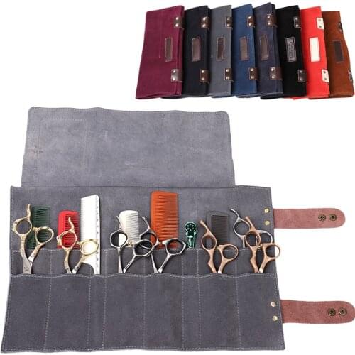 Hair Scissor Pouch Holster for Hairdressers, Salon Hair Stylist Barber Scissors Shear Hairdressing Tools Holder Case Bag