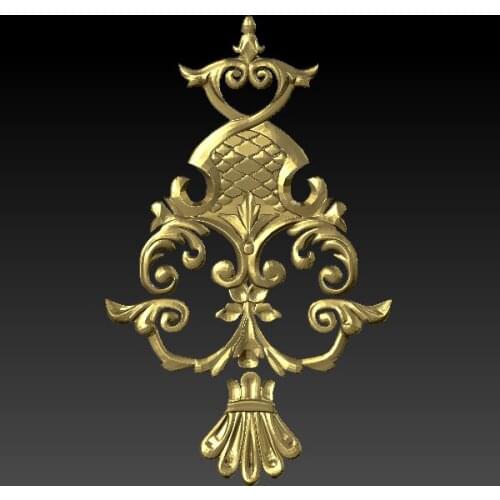Decorative carving 3d model relief for cnc carving engraving in STL file format