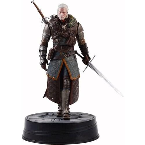 24cm anime Game figure model wizard Geralt Grand Master model toy collectible gift