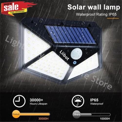 Powerful LED Solar Light Outdoor For Garden Decoration Garden LED Solar Lamp Powered Waterproof PIR Motion Sensor Street Light