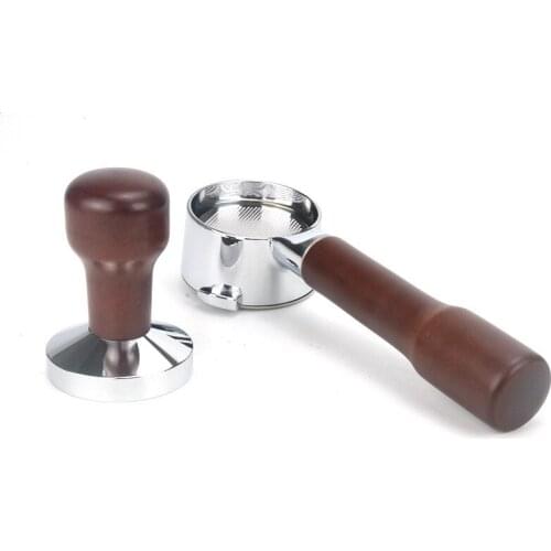 Professional 54mm Filter Basket Solid wood handle Coffee Portafilter For Breville 870/878/880 Coffee Machine Accessory