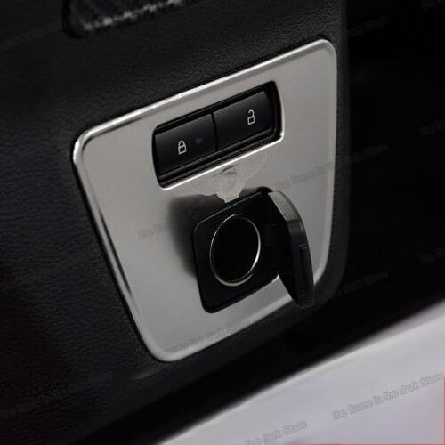 Lsrtw2017 Car Rear Armrest Vent Trim Cigarette Lighter Panel for Ford Kuga Escape 2017 2018 2019 Interior Accessories Auto