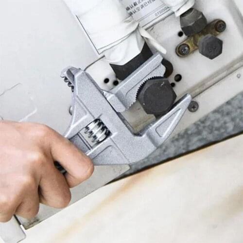 Multi-Function Plumber Wrench Repair Tool Adjustable Wrench Short Shank Large Opening Bathroom Spanner Wrench FP8