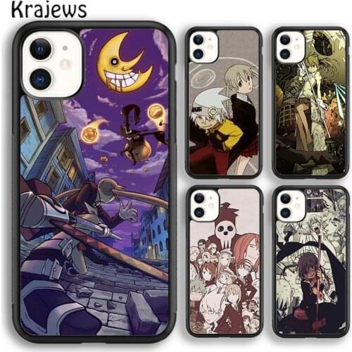 Krajews Anime Soul Eater Soft Phone Case Cover For iPhone 5 SE 6s 7 8 plus X XR XS 11 12 pro max Samsung Galaxy S8 S9 S10