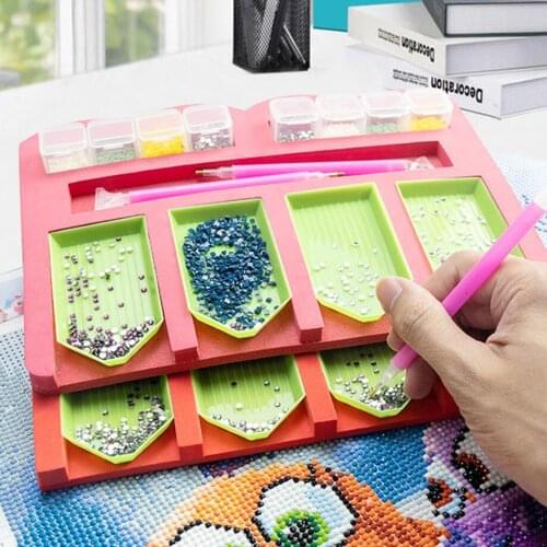 5D Diamond Painting Kit Tool Set Plastic Tray Kits for Adults DIY Crafts