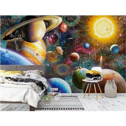 Custom photo mural 3d wallpaper The children room space plane Setting wall decor painting 3d wall murals wallpaper for walls 3 d