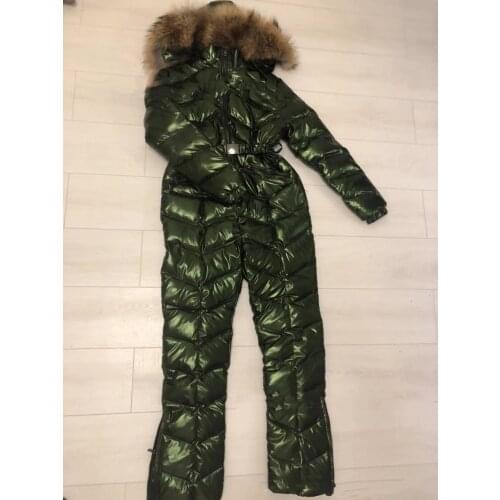 2020 new Winter jumpsuit women white duck down jackets Womens ski suit down jacket outdoor suit outerwear
