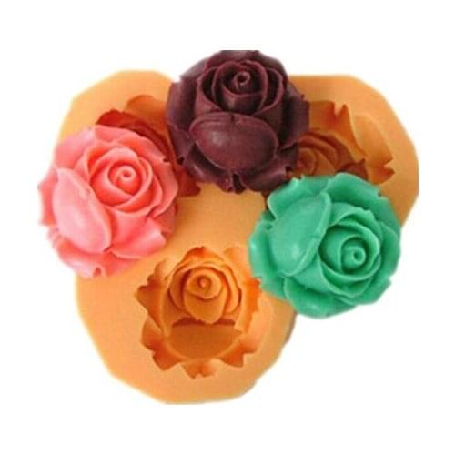 New style beautifull rose modelling silicon fondant Cake decoration mold wholesale fondant mold chocolate mold