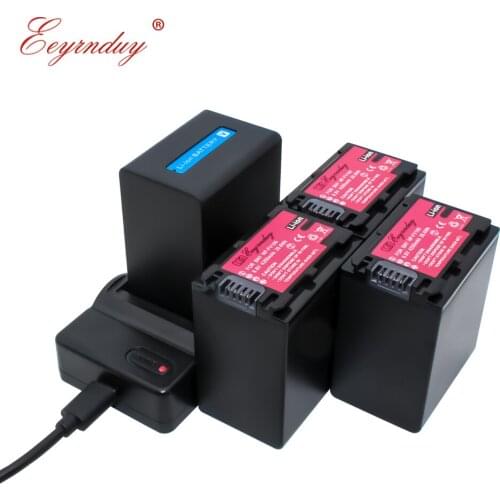 NPFV100 NP-FV100 NP FV100 (4Pack Batteries & 1pcs USB Charger) for Sony DCR-HC32 HDR-CX220 HDR-CX190